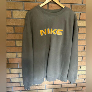 Vintage Nike Center Logo Swoosh Large U Stitch Spell Out Sweatshirt Retro XXL